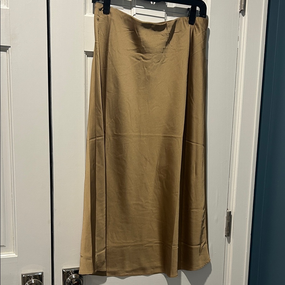 J. Crew Classic Gold A-Line Skirt